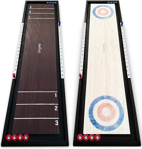 Shuffleboard and Curling 2-in-1 Tabletop Game Shuffleboard and Curling 2-in-1 Tabletop Game
