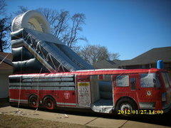 20ft Tall Firetruck Slide(Dry Only) -28Lx11Wx20H- 20ft Tall Firetruck Slide(Dry Only) -28Lx11Wx20H-