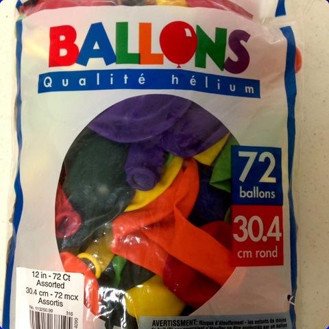 Balloons 72ct-12in