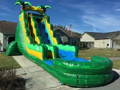 (d) 23 ft Tropical Rush Water Slide w/ POOL (d) 23 ft Tropical Rush Water Slide w/ POOL
