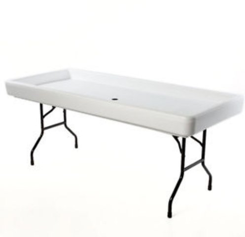 6' Chill Table - White 6' Chill Table - White