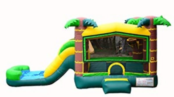 Tropical Water Slide Combo With Pool Tropical Water Slide Combo With Pool