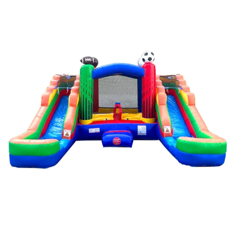 Sports Inflatable Double Water Slide Bounce House Sports Inflatable Double Water Slide Bounce House