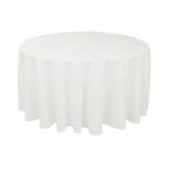 Linen Round 120inch White Linen Round 120inch White