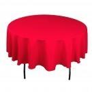 Linen Round 90inch Red Linen Round 90inch Red