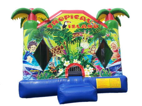 Deluxe Tropical Island Bounce House