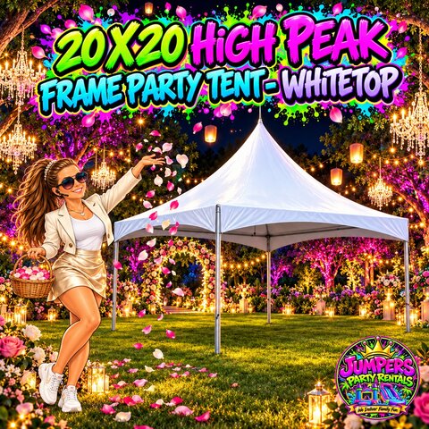 20x20 High Peak Frame Party Tent - WhiteTop 20x20 High Peak Frame Party Tent - WhiteTop