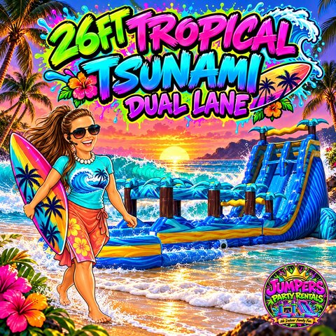 26ft Tropical Tsunami Dual Lane 26ft Tropical Tsunami Dual Lane