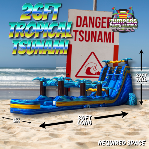 26ft Tropical Tsunami Dual Lane 26ft Tropical Tsunami Dual Lane