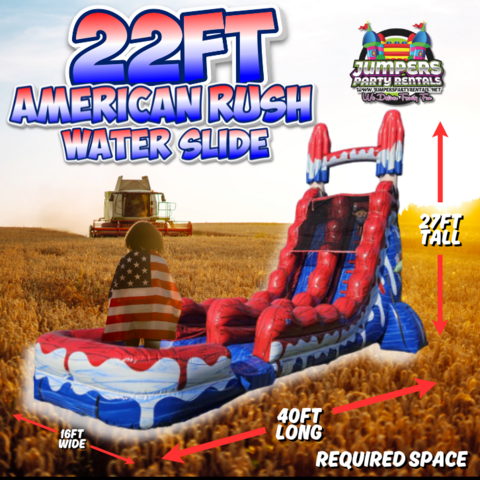 22ft American Rush Waterslide 22ft American Rush Waterslide
