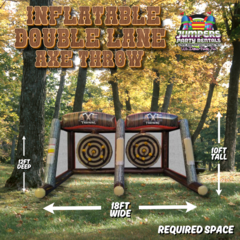 Inflatable Double Lane Axe Throwing