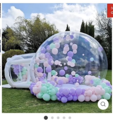 Bubble House Inflatable, Gender Reveal , smoke Balloons not included