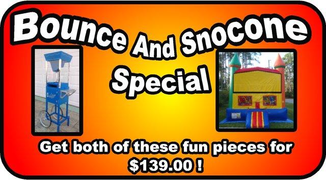 Bounce and Sno Cone Package