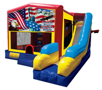 America Land Of The Free Bounce House Combo 7n1