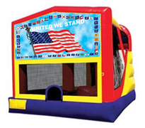American Flag Bounce House Combo 4n1