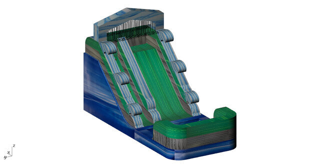 14ft Green Splash Water Slide w /Pool 14ft Green Splash Water Slide w /Pool
