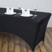 Black Spandex Eight Foot tablecloth Black Spandex Eight Foot tablecloth