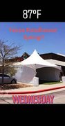 Tent 20 x 20, three walls, two spot lights, one fan (TRH Spring) Tent 20 x 20, three walls, two spot lights, one fan (TRH Spring)