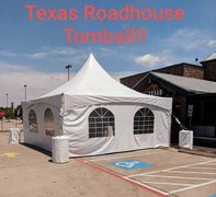 Tent 20 x 20, 30 chairs, three walls, two spot lights, one fan, 4 tables 6 foot (TRH Tomball) Tent 20 x 20, 30 chairs, three walls, two spot lights, one fan, 4 tables 6 foot (TRH Tomball)