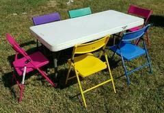 001 Kids table with six kids chairs 001 Kids table with six kids chairs