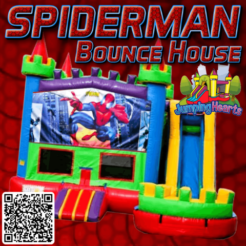 Spiderman Bounce house for rent Nashville TN Jumping Hearts Party Rentals