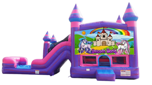 Unicorn Combo Bounce House for rent Nashville TN Jumping Hearts Party Rentals