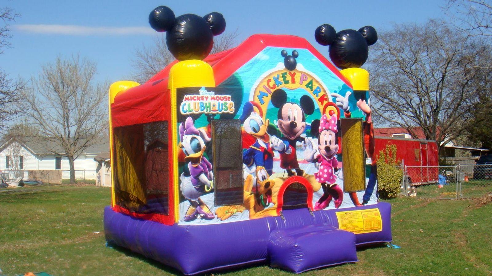 Mickey mouse bounce house for rent Nashville Tn jumping hearts party rentals