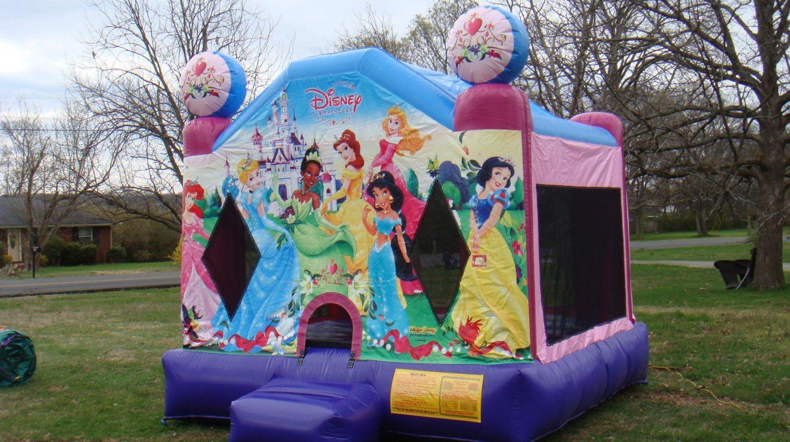 Disney princess bounce house for rent Nashville TN Jumping Hearts ParTy Rentals