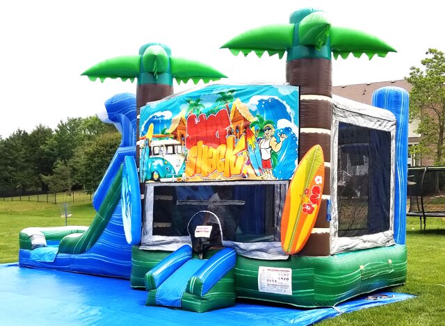 Surf Shack Tropical Bounce House Rentals Nashville | Jumping Hearts Party Rentals
