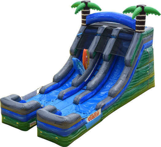 16ft Double Lane Tropical Slide 16ft Double Lane Tropical Slide