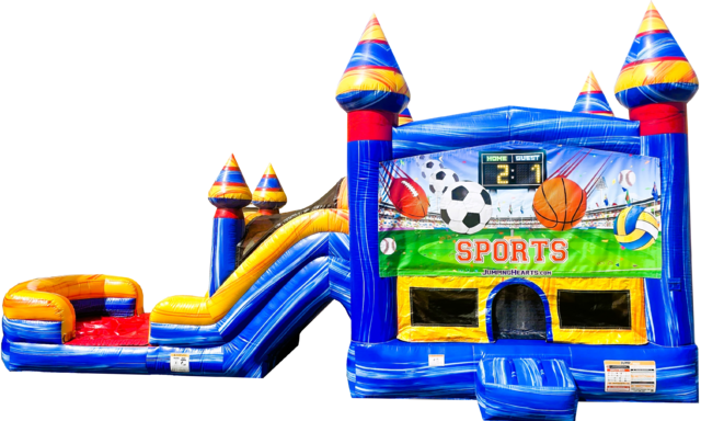 Sports Bounce House With Slide Sports Bounce House With Slide