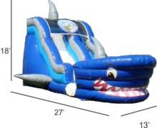 18ft Shark Water Slide***Available Now***
