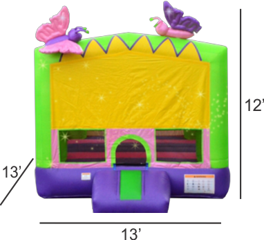 Sparkling Butterfly Bounce House