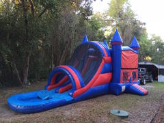 Deluxe 4n1 2-Lane Water Slide Combo w/ Pool Deluxe 4n1 2-Lane Water Slide Combo w/ Pool