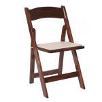 Fruitwood padded folding chairs Fruitwood padded folding chairs