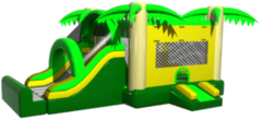 Tropical Bounce House Dry Slide Combo Tropical Bounce House Dry Slide Combo