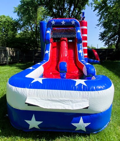 Old Glory Dual Lane Dry Combo KCpartyrentals Kansas City MO