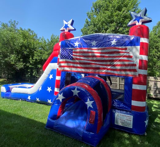 Old Glory Dual Lane Dry Combo Kcpartyrentals Kansas City Mo