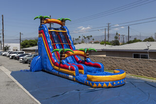 24' Tropical Inferno Dual Lane Waterslide
