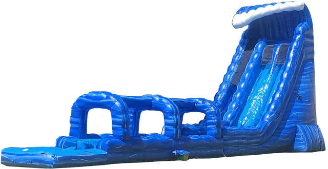 2 DAY RENTAL OF THE 27 FEET BLUE CRUSH WATER SLIP & SLIDE WITH POOL