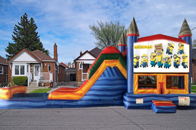 CUSTOM THEME MARBLE WATER COMBO WITH POOL-MINIONS CUSTOM THEME MARBLE WATER COMBO WITH POOL-MINIONS