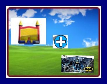 13 X 13 BOUNCE HOUSE WITH BAT-MAN THEME 13 X 13 BOUNCE HOUSE WITH BAT-MAN THEME