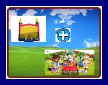 13 X 13 BOUNCE HOUSE WITH DOC McSTUFFINS THEME 13 X 13 BOUNCE HOUSE WITH DOC McSTUFFINS THEME