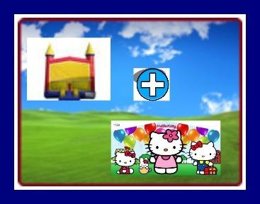 13 X 13 BOUNCE HOUSE WITH HELLO KITTY BANNER THEME 13 X 13 BOUNCE HOUSE WITH HELLO KITTY BANNER THEME