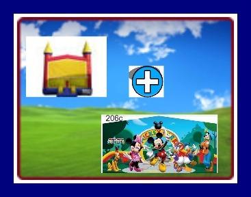13 X 13 BOUNCE HOUSE WITH CLUBHOUSE THEME 13 X 13 BOUNCE HOUSE WITH CLUBHOUSE THEME