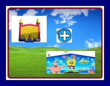 13 X 13 BOUNCE HOUSE WITH SPONGE-BOB THEME 13 X 13 BOUNCE HOUSE WITH SPONGE-BOB THEME