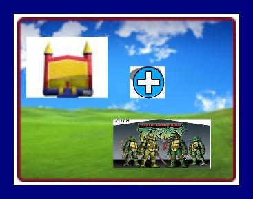 13 X 13 BOUNCE HOUSE WITH TURTLE THEME 13 X 13 BOUNCE HOUSE WITH TURTLE THEME