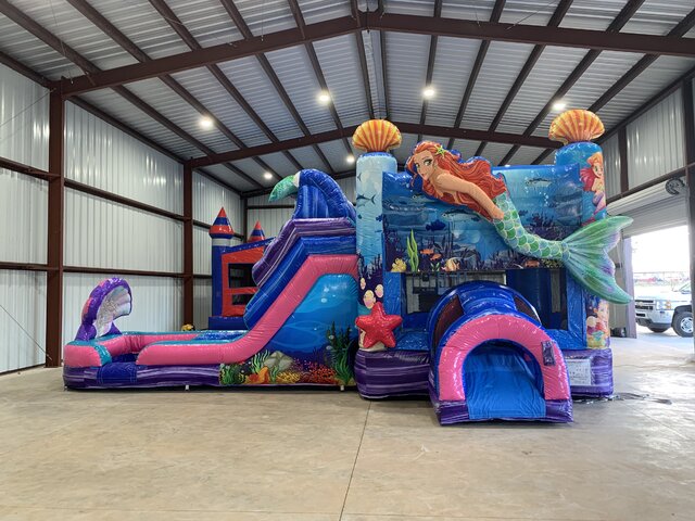 Little Mermaid Bounce Slide Combo Little Mermaid Bounce Slide Combo
