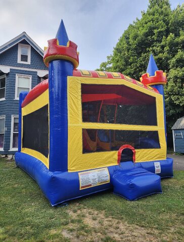 castle combo with a slide inside castle combo with a slide inside