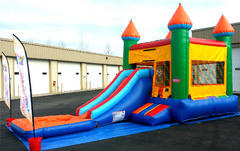 FlameOut Waterslide and Bounce House, Basketball and Climber FlameOut Waterslide and Bounce House, Basketball and Climber